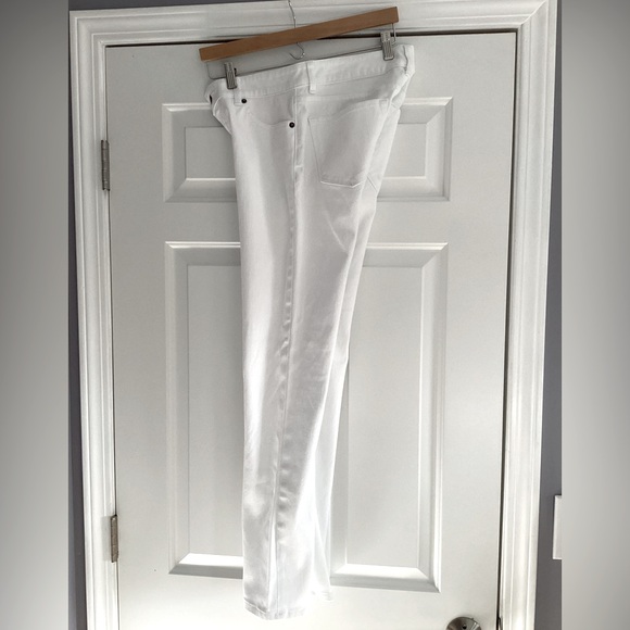 LRL Ralph Lauren Mid-Rise Heritage Straight Leg White Jeans 4 - Picture 14 of 16